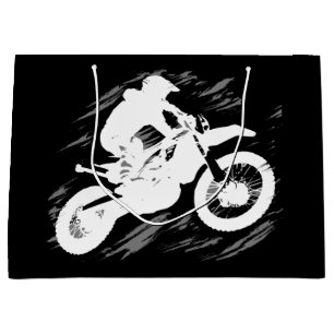 Motocross Competitive Sport Motorcycle Racing Large Gift Bag