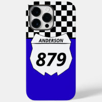 Motocross Custom Dirt Bike Number Plate on Blue