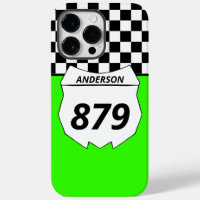 Motocross Custom Dirt Bike Number Plate on Green