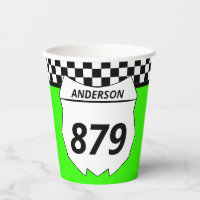 Motocross Custom Dirt Bike Number Plate on Green