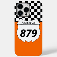 Motocross Custom Dirt Bike Number Plate on Orange