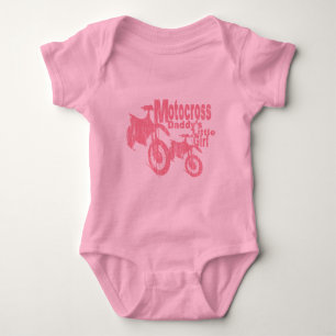 Motocross Daddy's Girl Baby Bodysuit