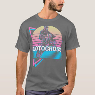Motocross Dirt Bike Biker Retro Gift T-Shirt