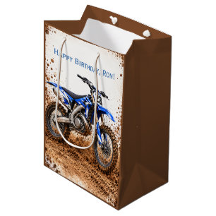 Motocross Dirt Bike Boy’s Birthday Party Medium Gift Bag