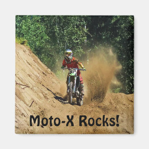 Motocross Dirt-Bike Champion Race Magnet