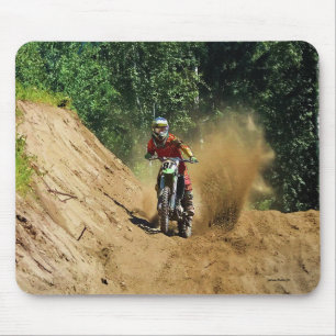 Motocross Dirt-Bike Champion Race Mouse Pad