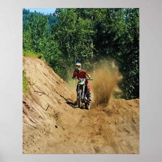 Motocross Dirt-Bike Championship Race Poster (Front)
