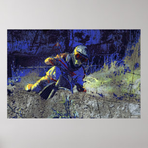 Motocross Dirt-Bike Championship Race Poster
