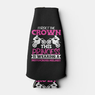 Motocross Dirt Bike Girl Bottle Cooler
