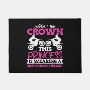 Motocross Dirt Bike Girl Doormat