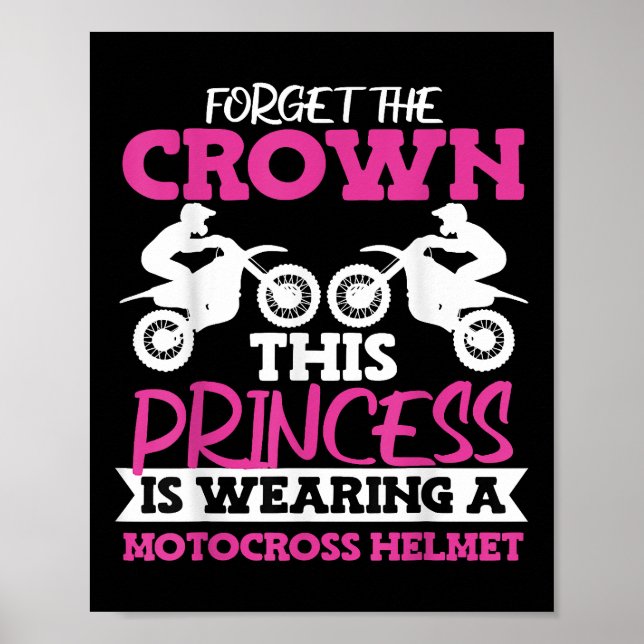 Motocross Dirt Bike Girl Poster (Front)