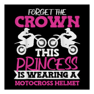 Motocross Dirt Bike Girl Poster