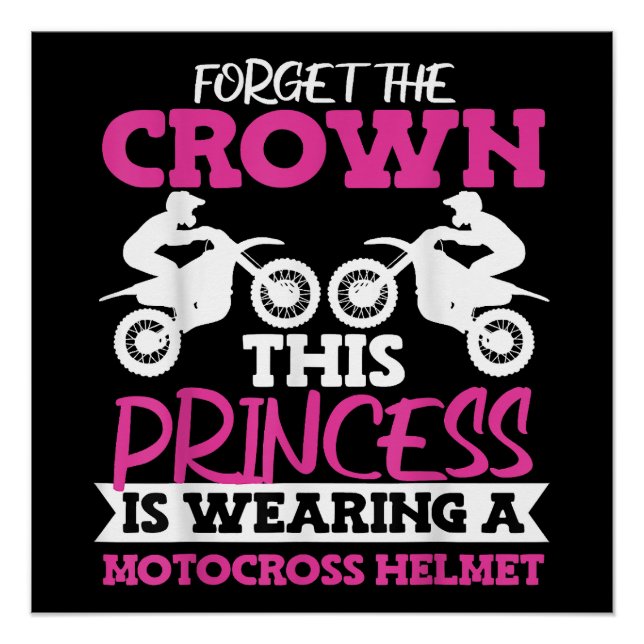 Motocross Dirt Bike Girl Poster (Front)