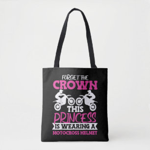 Motocross Dirt Bike Girl Tote Bag