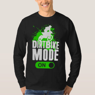 Motocross Dirt Bike Mode On Youth Racing T-Shirt