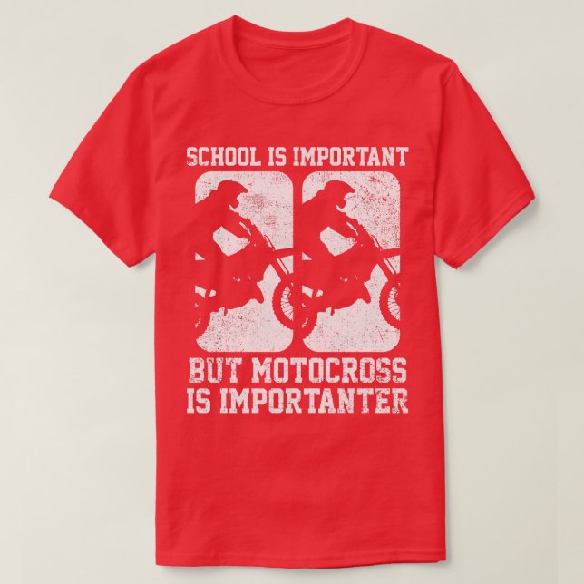 Motocross Dirt Bike Motorcycle Biker T-Shirt (Design Front)