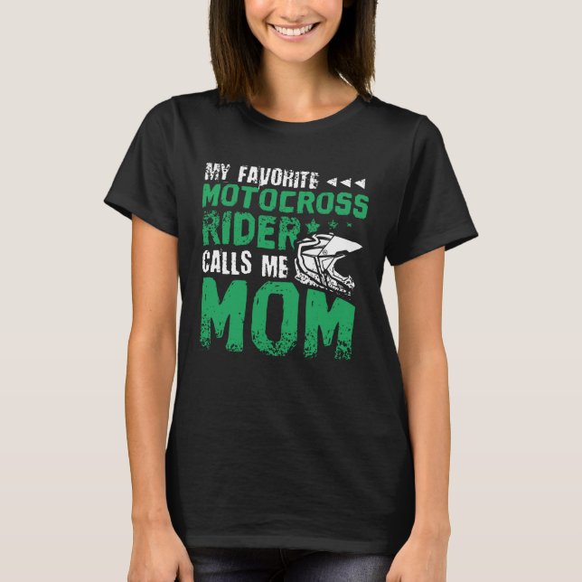 Motocross Dirt Bike Mum T-Shirt (Front)