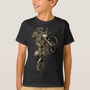 Motocross dirt bike racing camo offroad rider boys T-Shirt