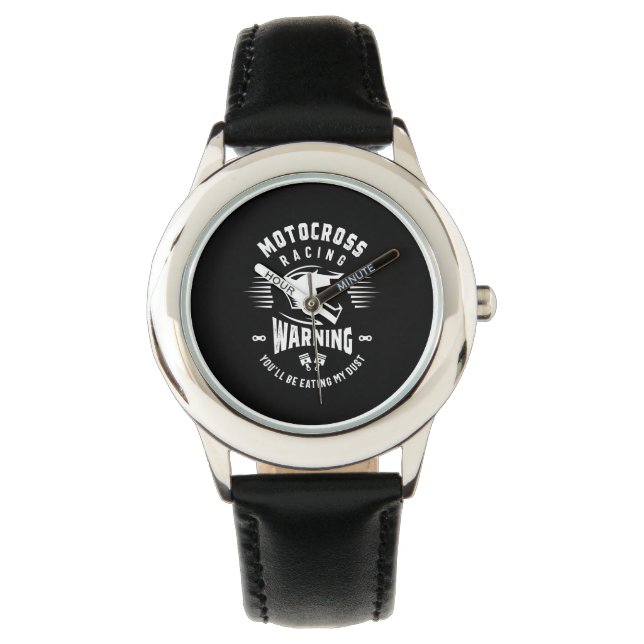 Motocross Dirt Bike Racing Shirt Watch (Front)