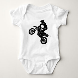 Motocross Dirt-Bike Rider Baby Bodysuit