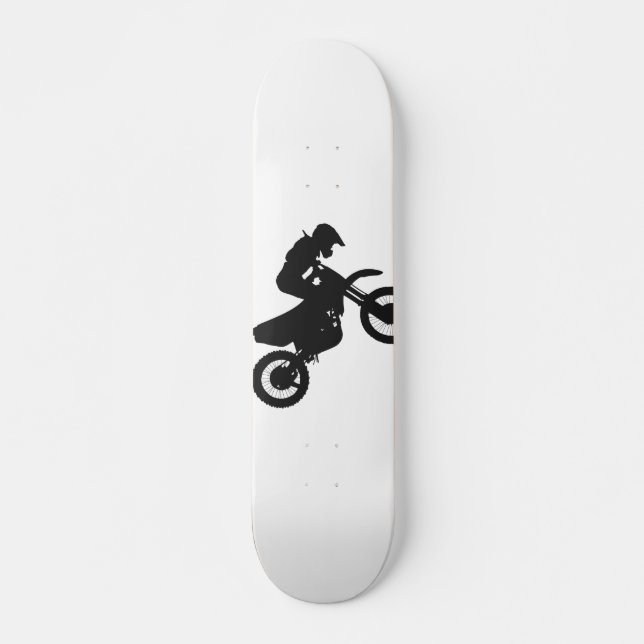 Motocross driver - Choose background colour Skateboard (Front)