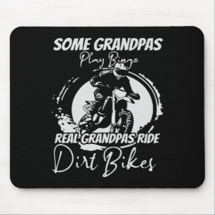 Motocross Enduro Biker Grandpa Racing Dirt Bike Ri Mouse Pad