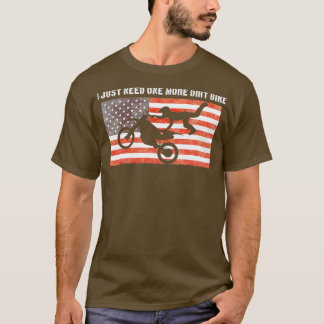 Motocross Enduro Dirt Bike Riders American Flag T-Shirt