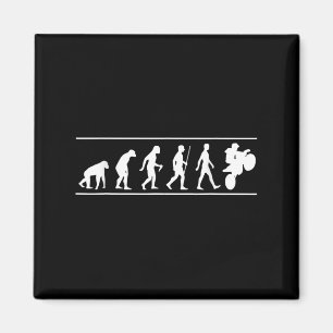 Motocross Evolution Dirt Bike Rider Funny Magnet