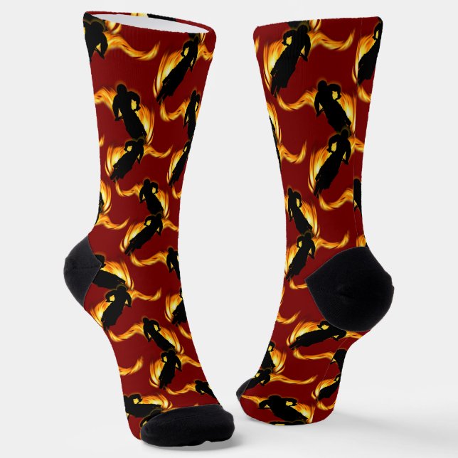 Motocross Extreme Biking Socks (Angled)