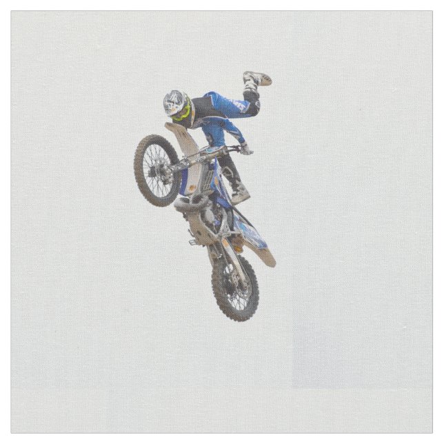 Motocross Extreme Tricks Fabric (Close Up)