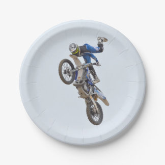 Motocross Extreme Tricks Paper Plate