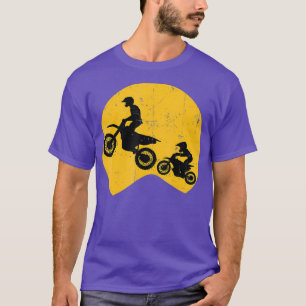 Motocross Father Daughter Son Motorbike Rider T-Shirt