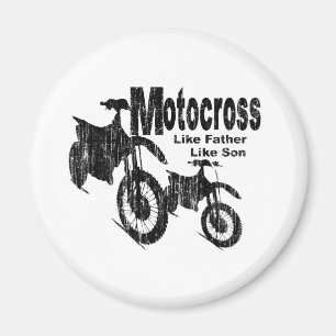 Motocross Father/Son Magnet