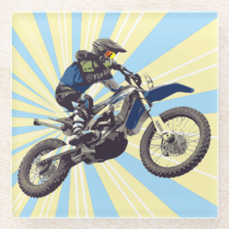 Motocross Glass Coaster
