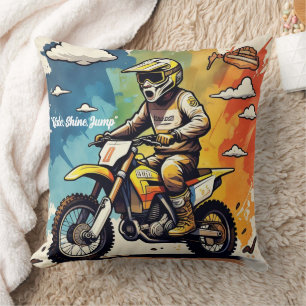 "Motocross Gold Vibes" Cushion