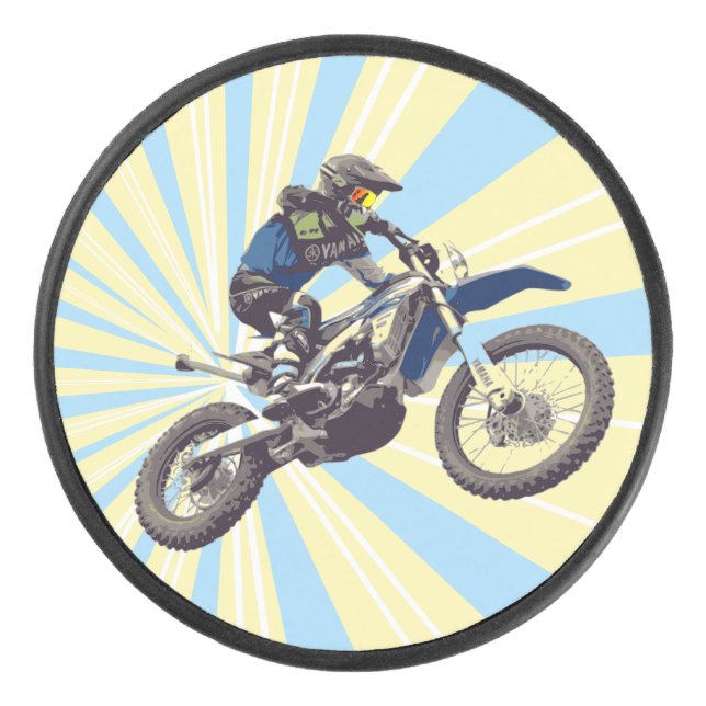 Motocross Hockey Puck (Front)