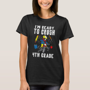 Motocross Im Ready To Crush 4th Grade Dirt Bike Bo T-Shirt