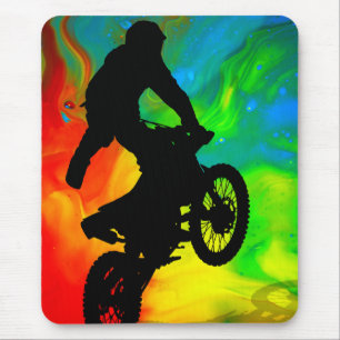 Motocross in Solar meltdown Mouse Pad