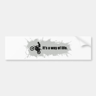 Motocross is a Way of Life Bumper Sticker