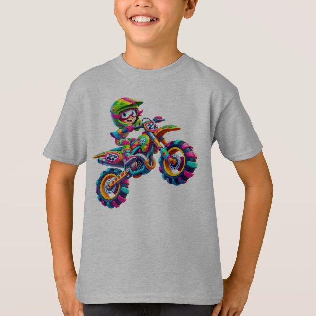 Motocross Kid T-Shirt (Front)