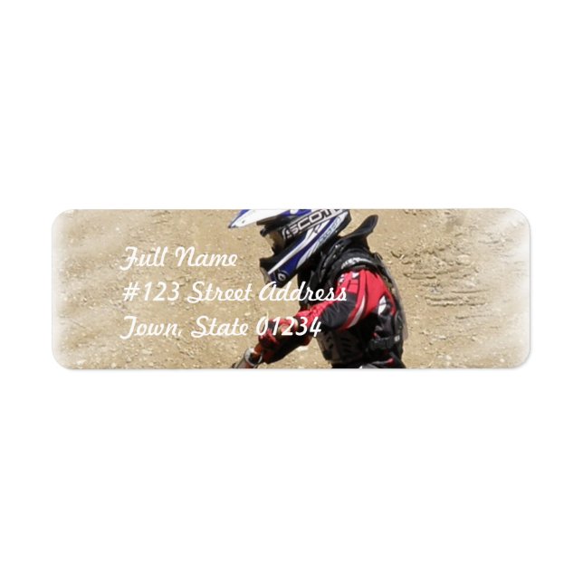 Motocross Mailing Labels (Front)