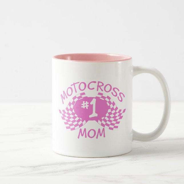 Motocross Mum Two-Tone Coffee Mug (Right)