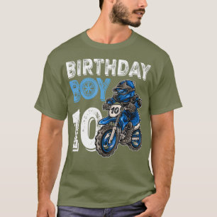 Motocross MX 10th Gift 10 Year Old Dirt Bike T-Shirt