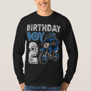 Motocross MX 2nd Gift 2 Year Old Dirt Bike Birthda T-Shirt