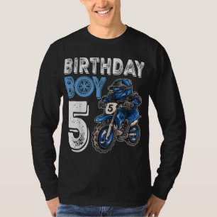 Motocross MX 5th Gift 5 Year Old Dirt Bike Birthda T-Shirt
