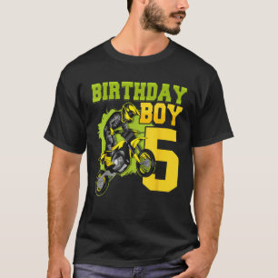 Motocross MX 5th Gift 5 Year Old Dirt Bike Birthda T-Shirt