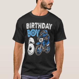 Motocross Mx 6th  6 Year Old Dirt Bike Birthday Pa T-Shirt