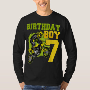 Motocross MX 7th Gift 7 Year Old Dirt Bike Birthda T-Shirt
