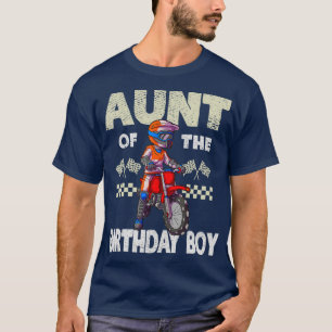 Motocross MX Aunt Birthday Boy MX Family Dirt T-Shirt