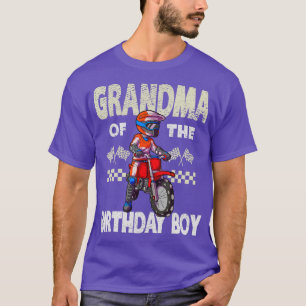 Motocross MX Grandma Birthday Boy MX Family Dirt B T-Shirt